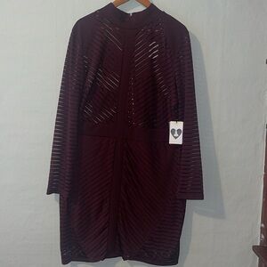 Rainbow Maroon Bodycon, size 3X - Never worn